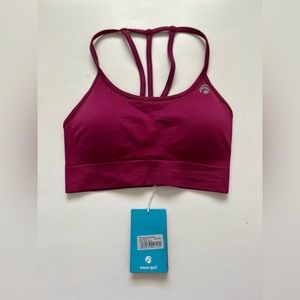 NWT Oceans Apart Dark  Pink Sport Bra size Xs
